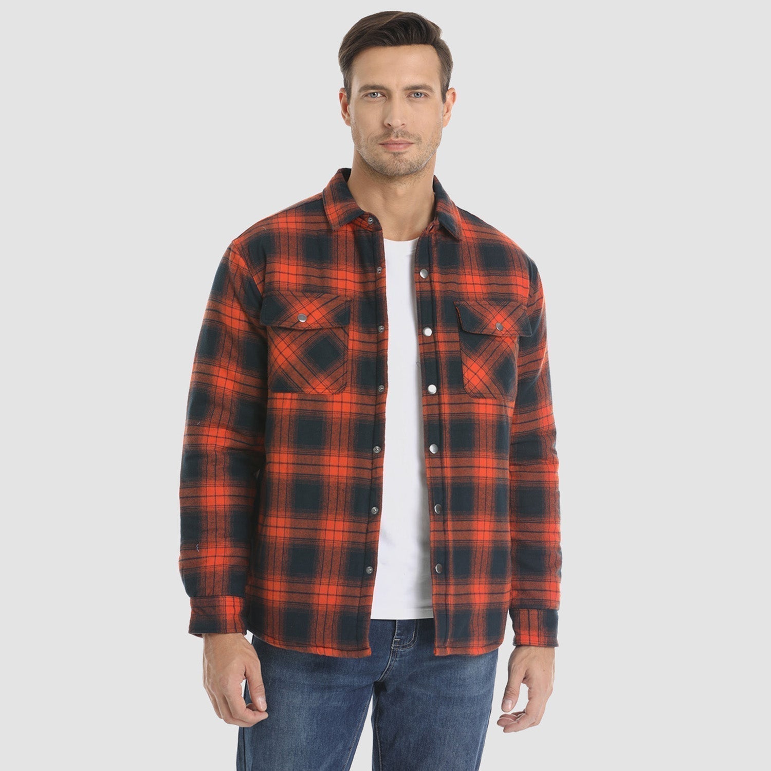 Alessio | Gefütterte Flanelljacke – Produktansicht 5