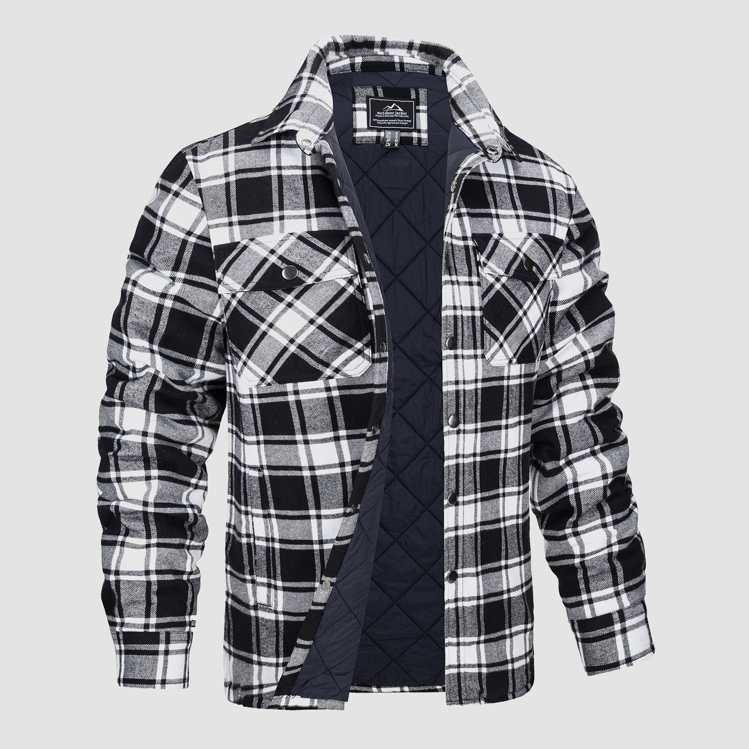 Alessio | Gefütterte Flanelljacke – Produktansicht 12