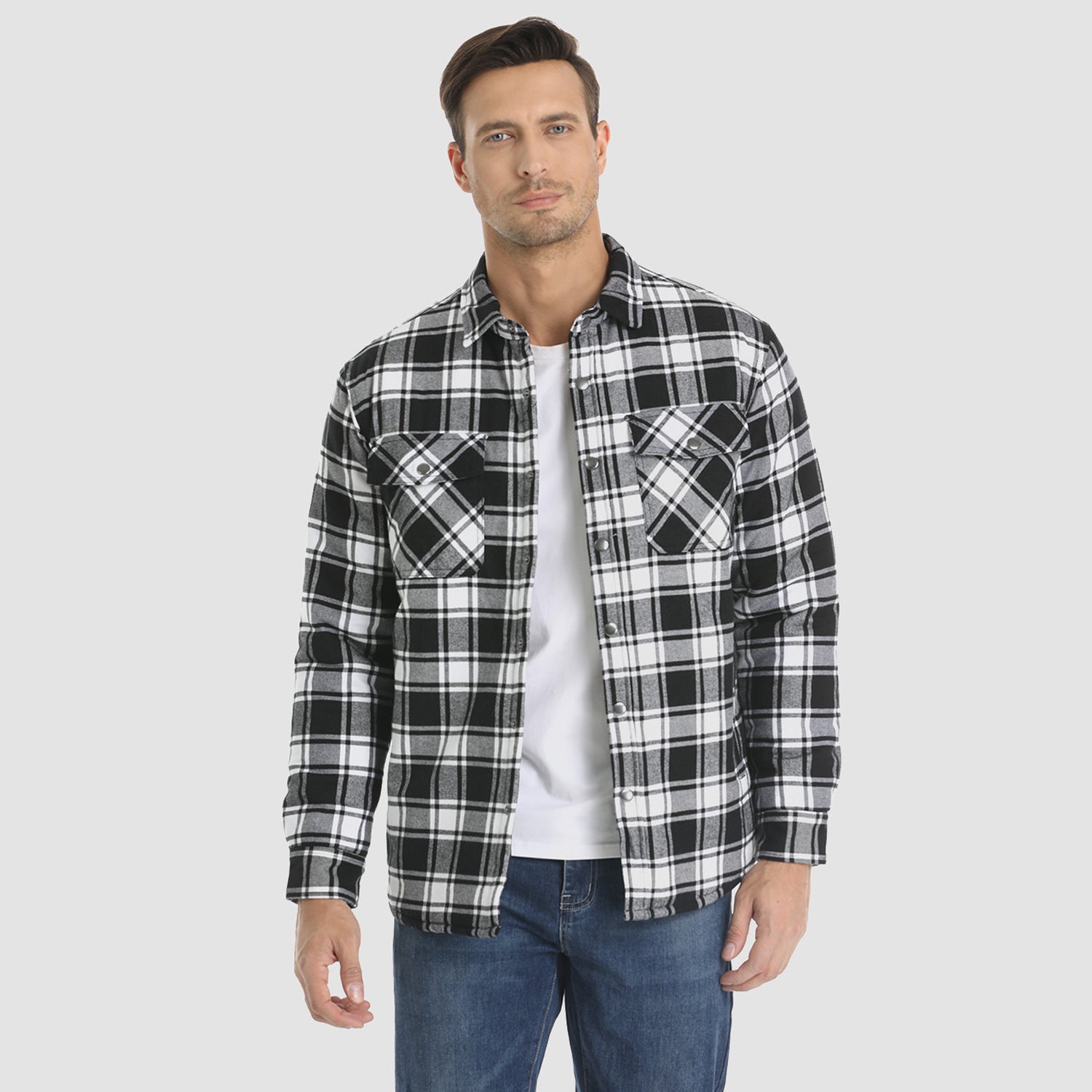 Alessio | Gefütterte Flanelljacke – Produktansicht 14