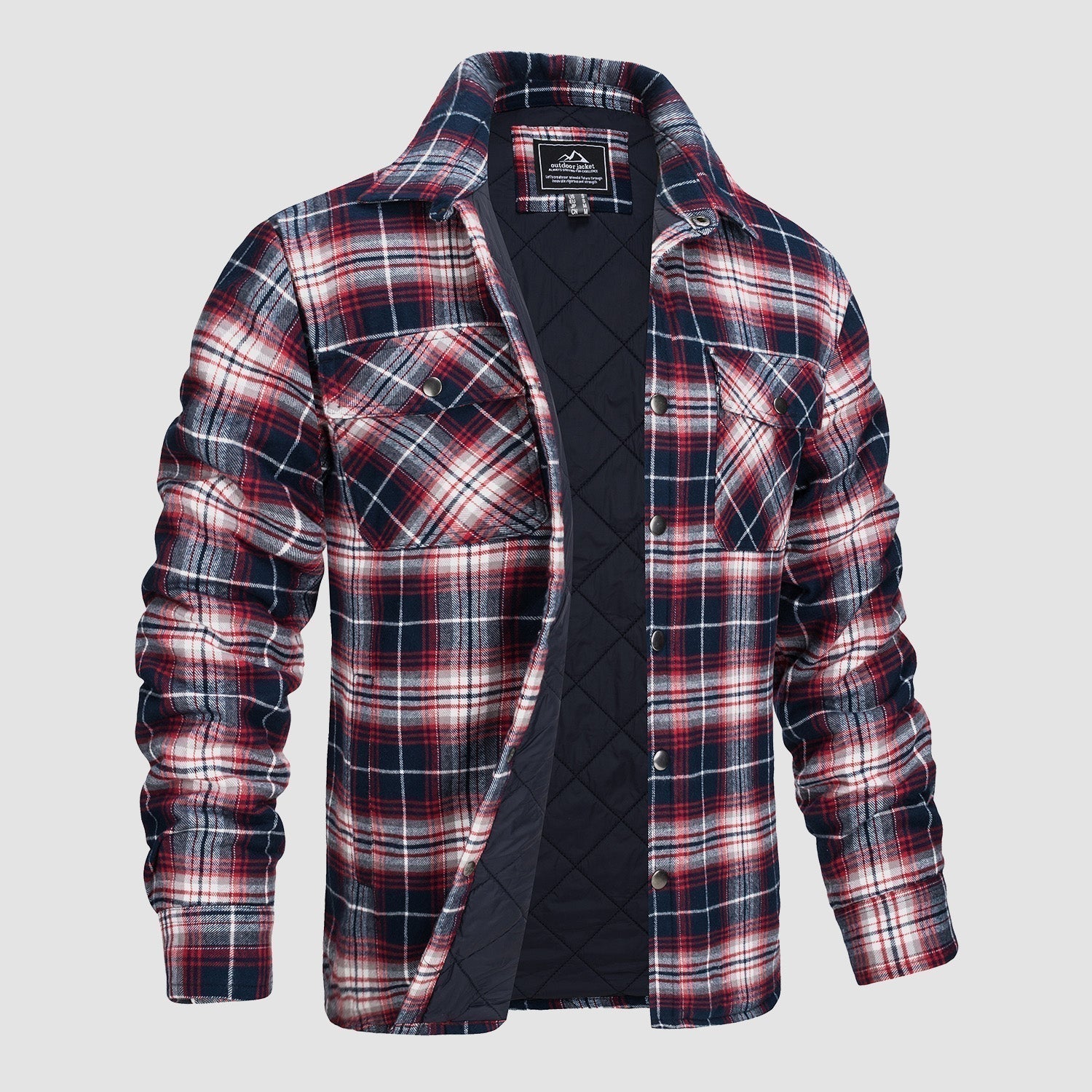 Alessio | Gefütterte Flanelljacke – Produktansicht 18