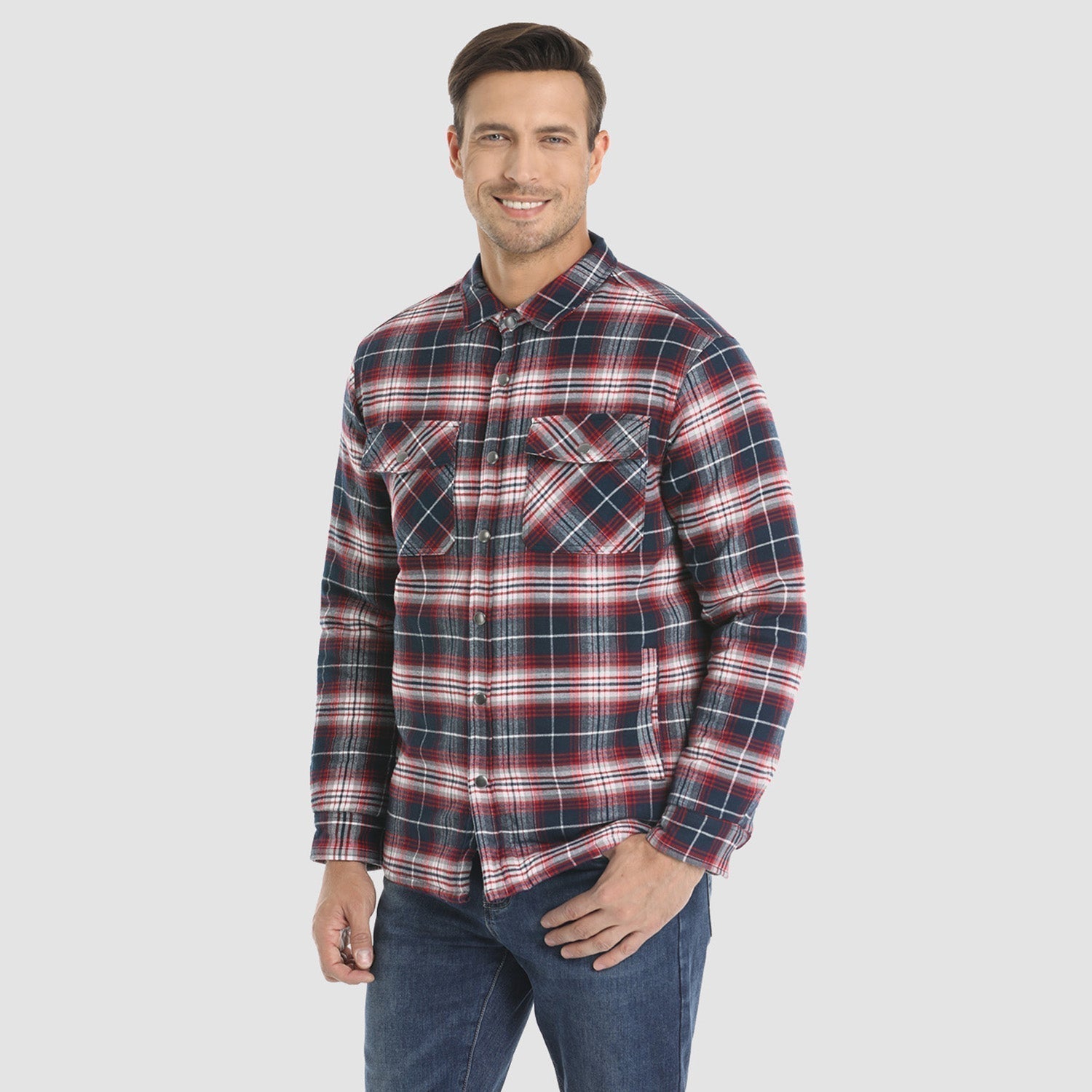 Alessio | Gefütterte Flanelljacke – Produktansicht 20