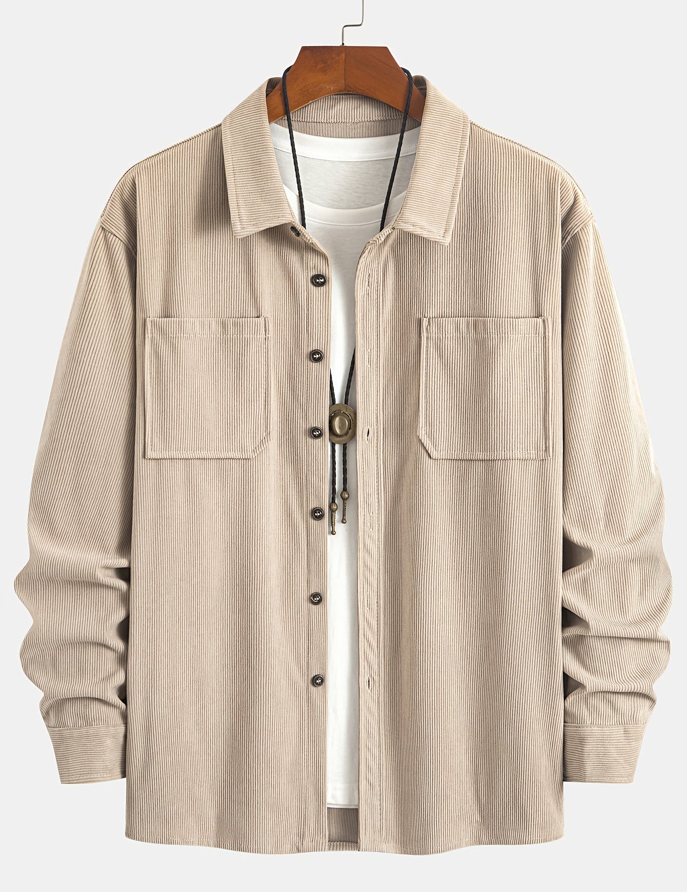 Bryce | Langarm-Overshirt mit Taschen – Produktansicht 4