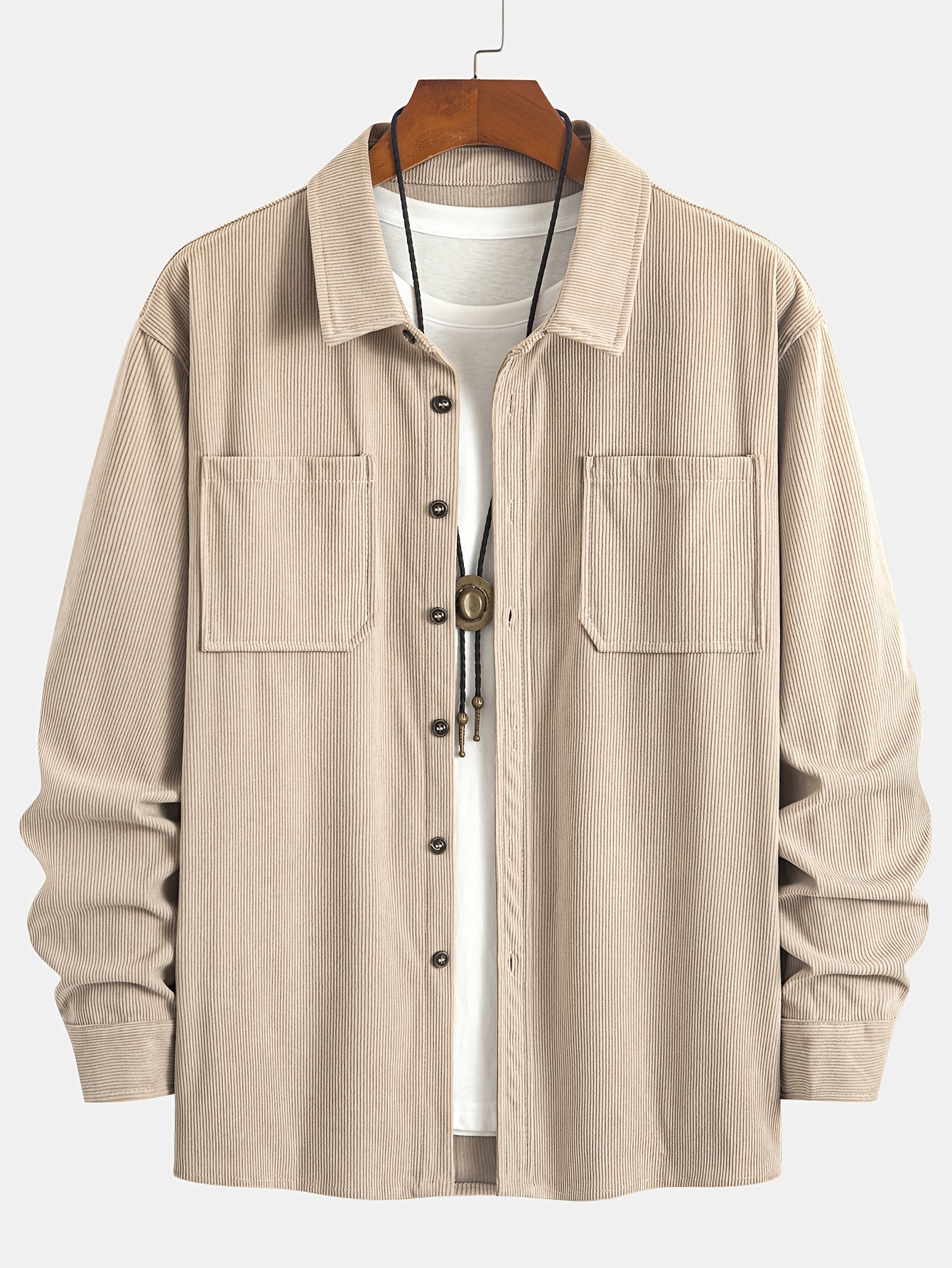 Bryce | Langarm-Overshirt mit Taschen – Produktansicht 4