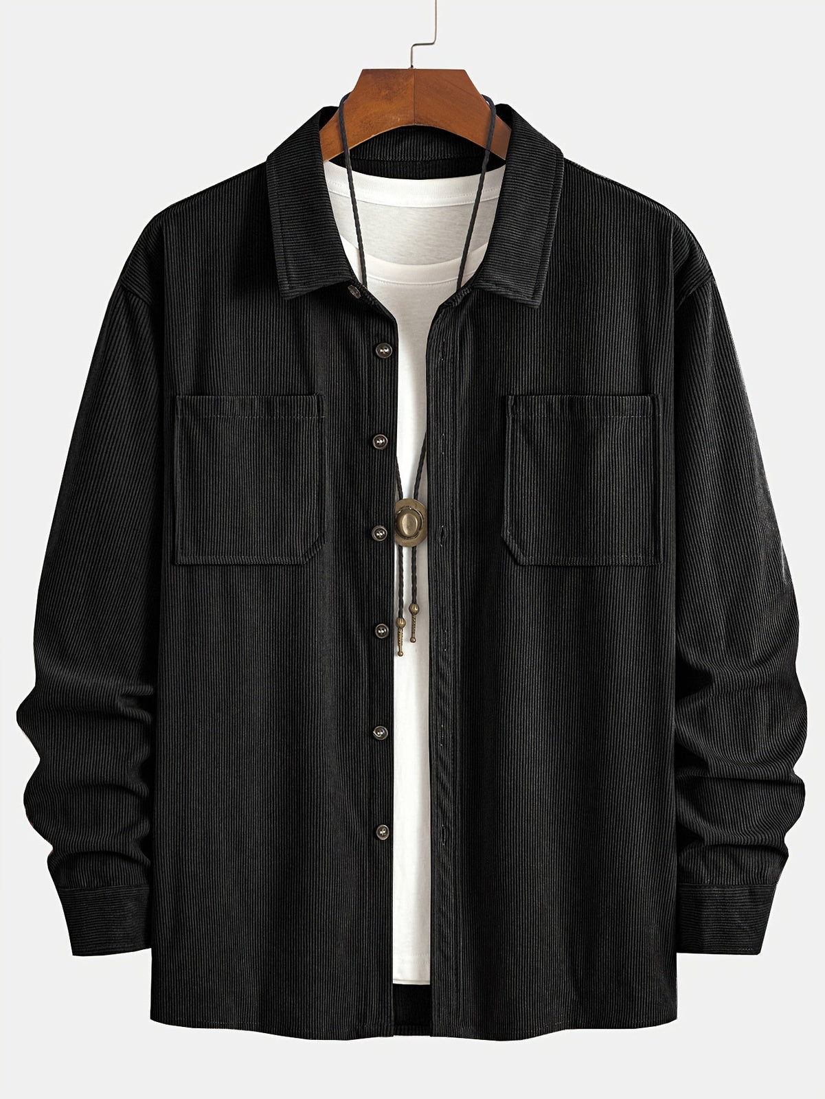 Bryce | Langarm-Overshirt mit Taschen – Produktansicht 17