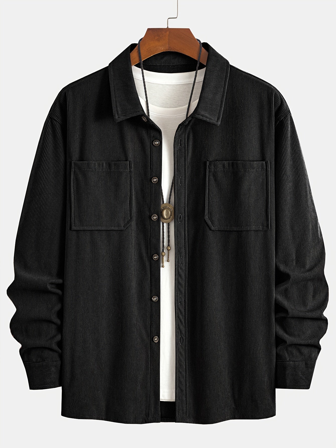 Bryce | Langarm-Overshirt mit Taschen – Produktansicht 17