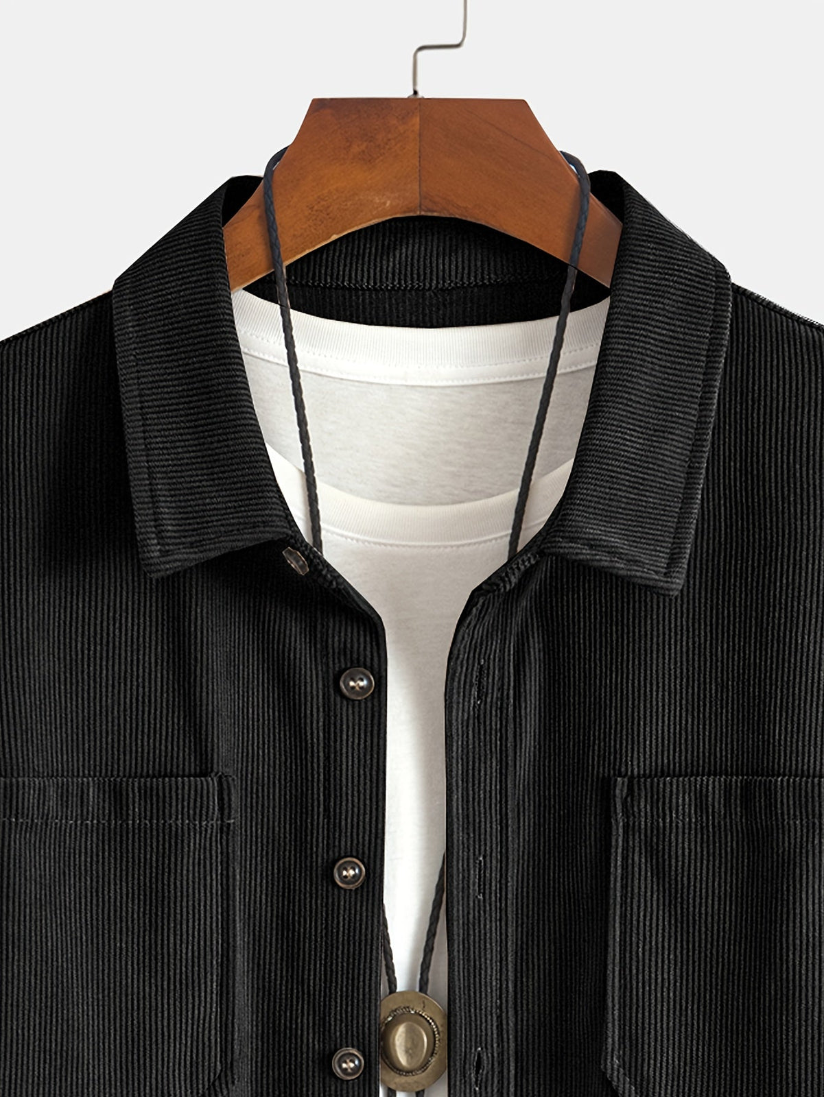 Bryce | Langarm-Overshirt mit Taschen – Produktansicht 19