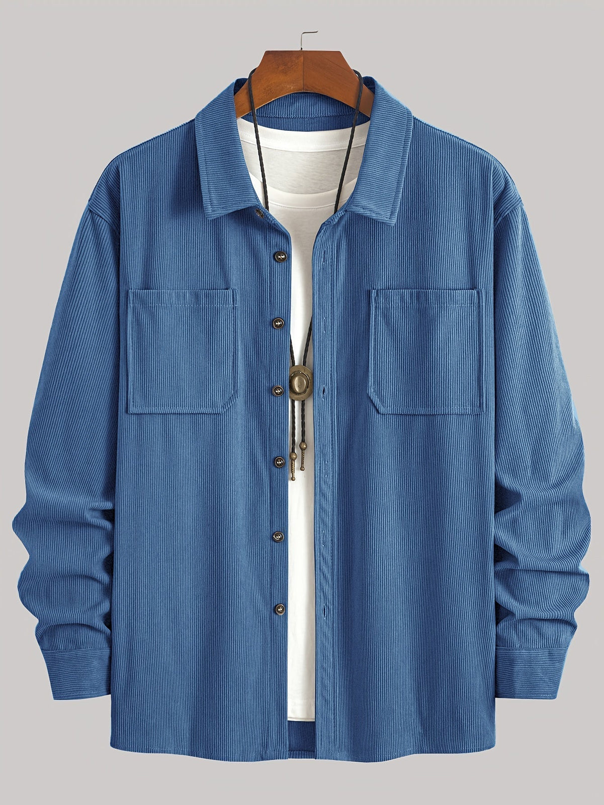 Bryce | Langarm-Overshirt mit Taschen – Produktansicht 25