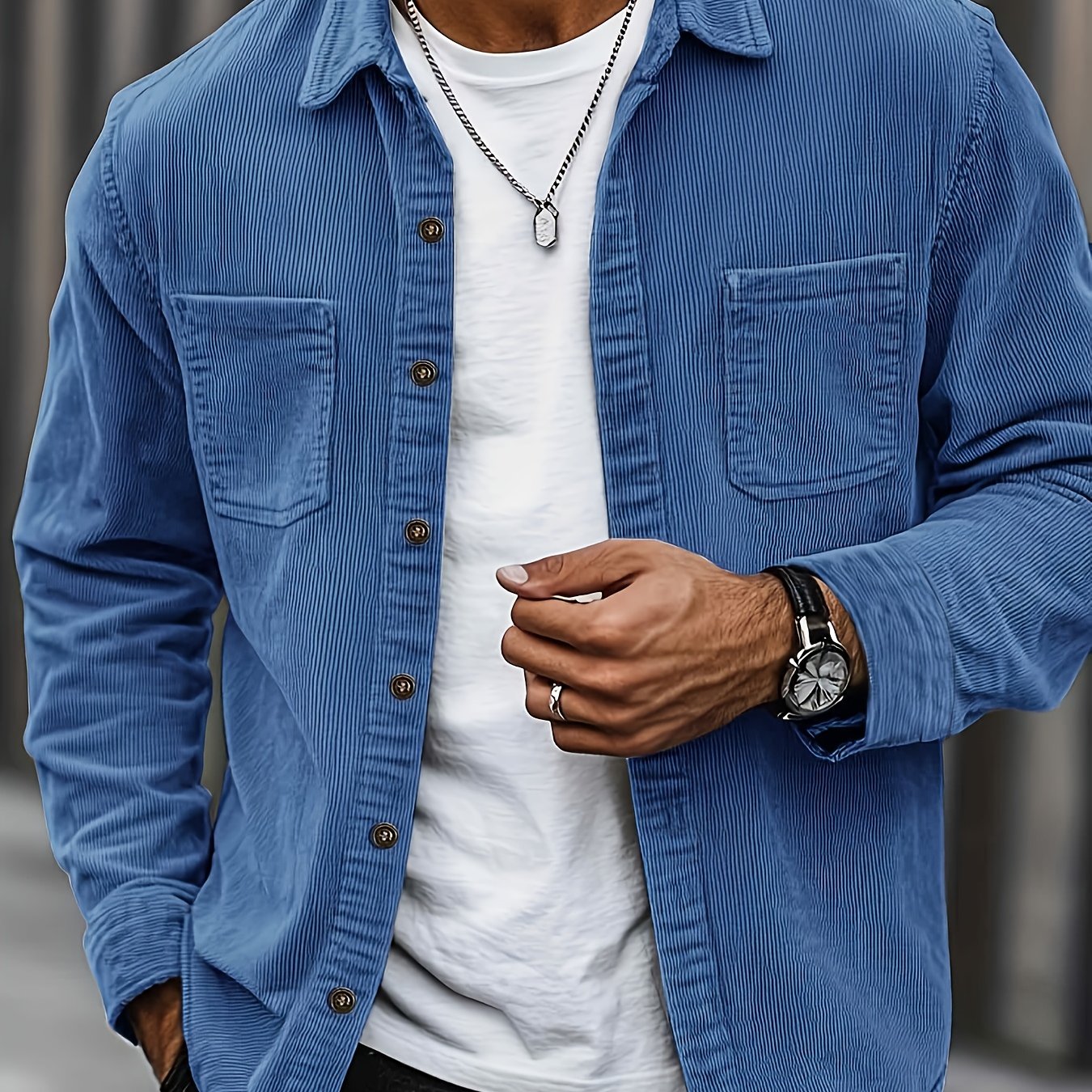 Bryce | Langarm-Overshirt mit Taschen – Produktansicht 21