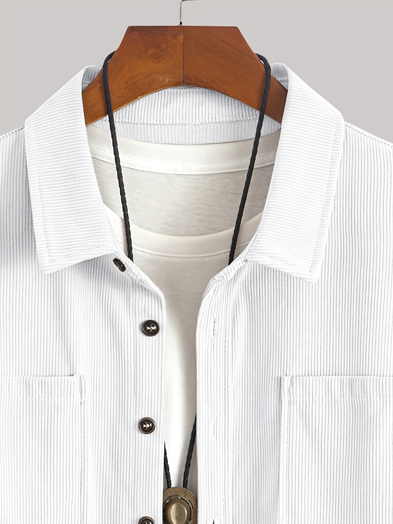 Bryce | Langarm-Overshirt mit Taschen – Produktansicht 32