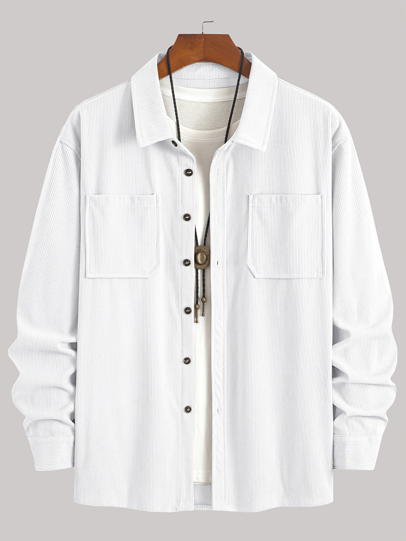 Bryce | Langarm-Overshirt mit Taschen – Produktansicht 33