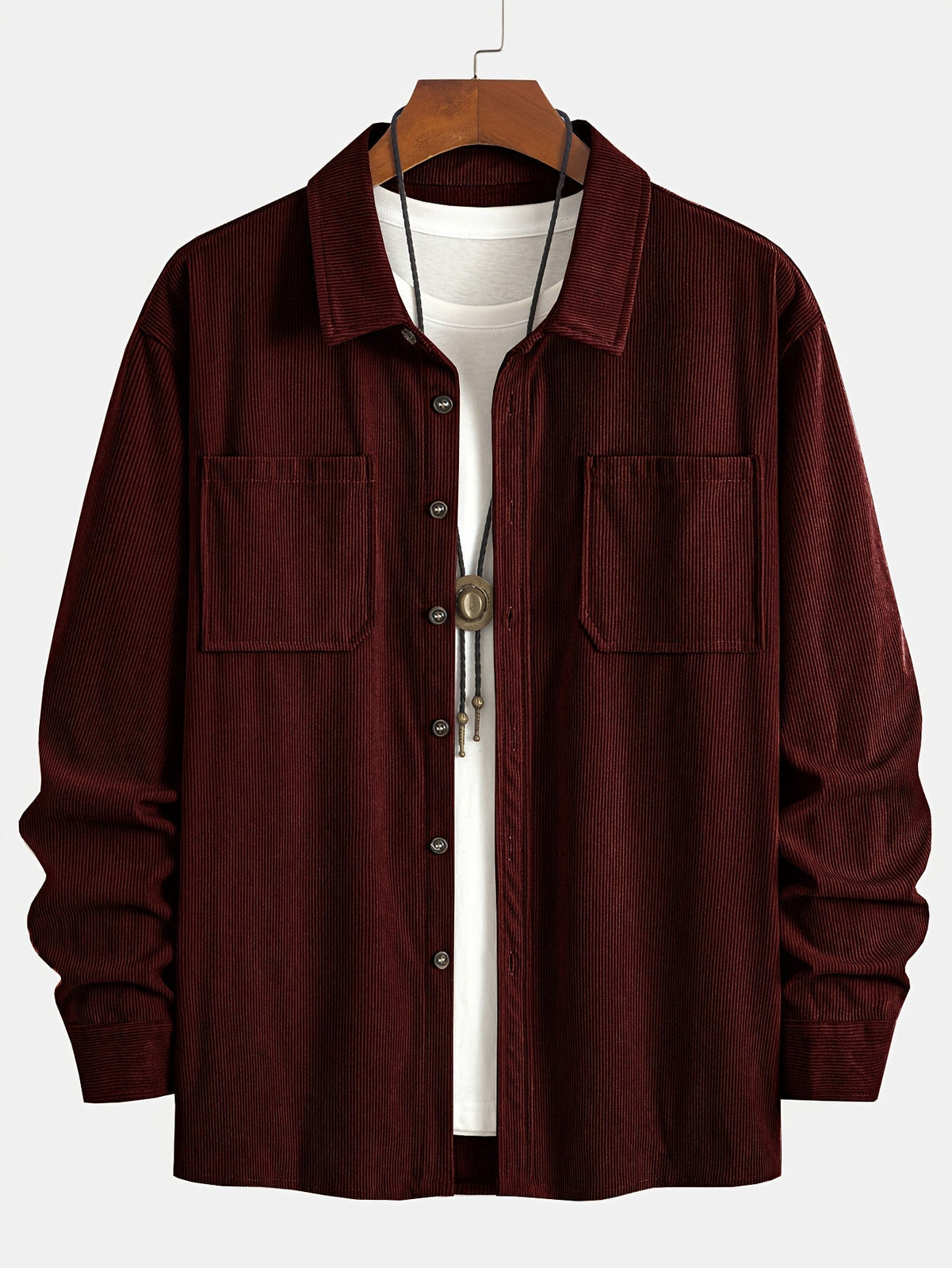 Bryce | Langarm-Overshirt mit Taschen – Produktansicht 39