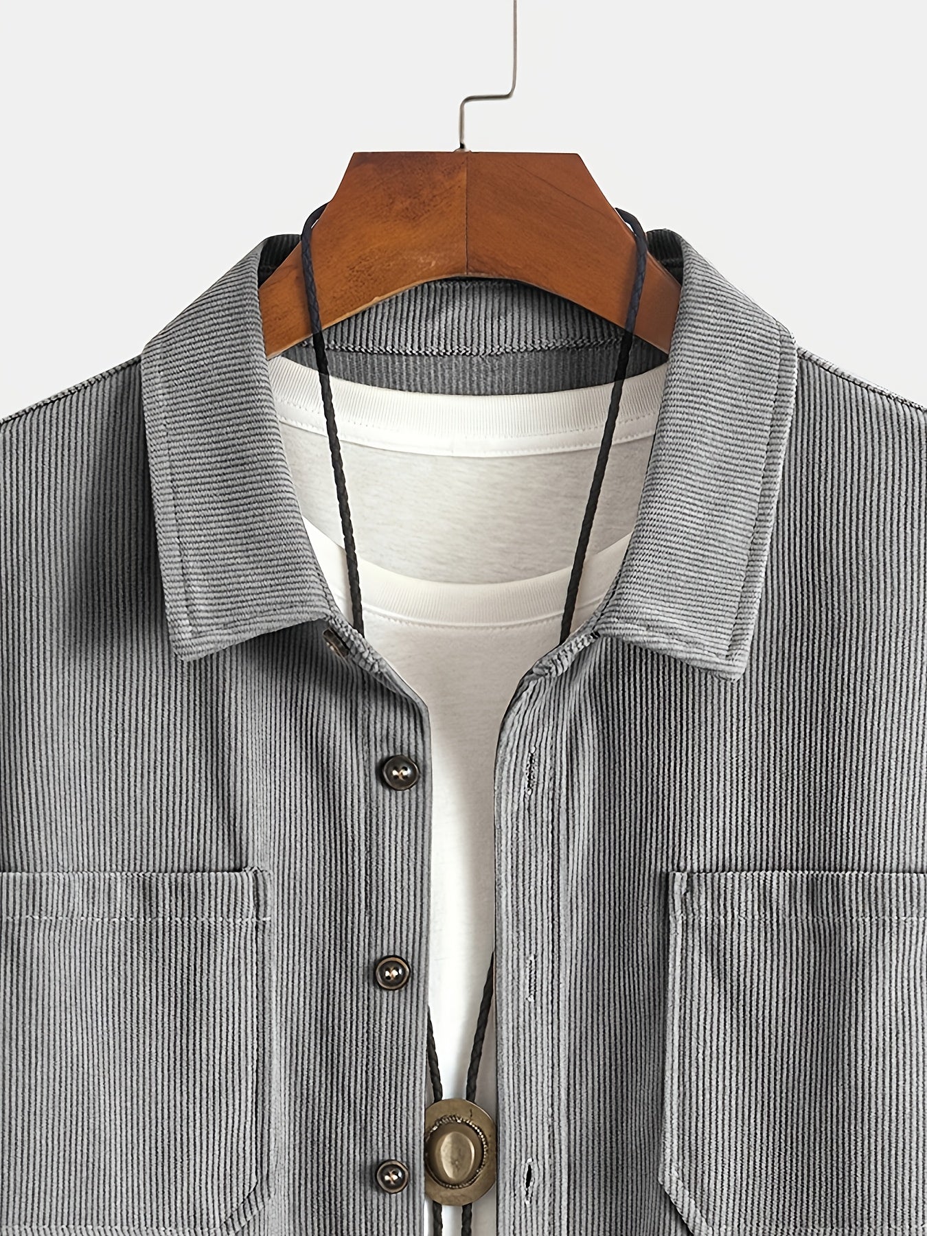 Bryce | Langarm-Overshirt mit Taschen – Produktansicht 47