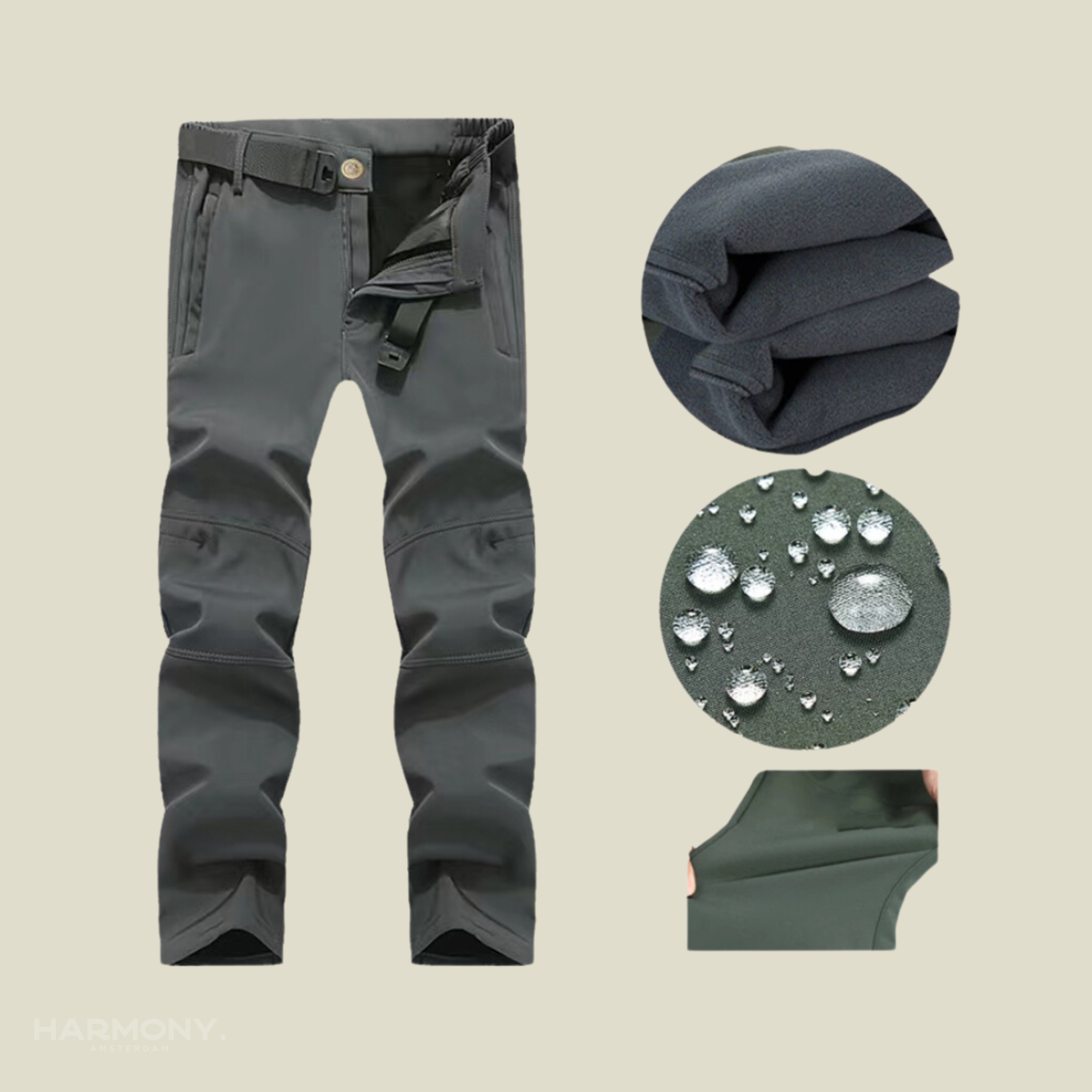 Carlo | Wasserabweisender Militäranzug mit Fleecepullover – Produktansicht 7