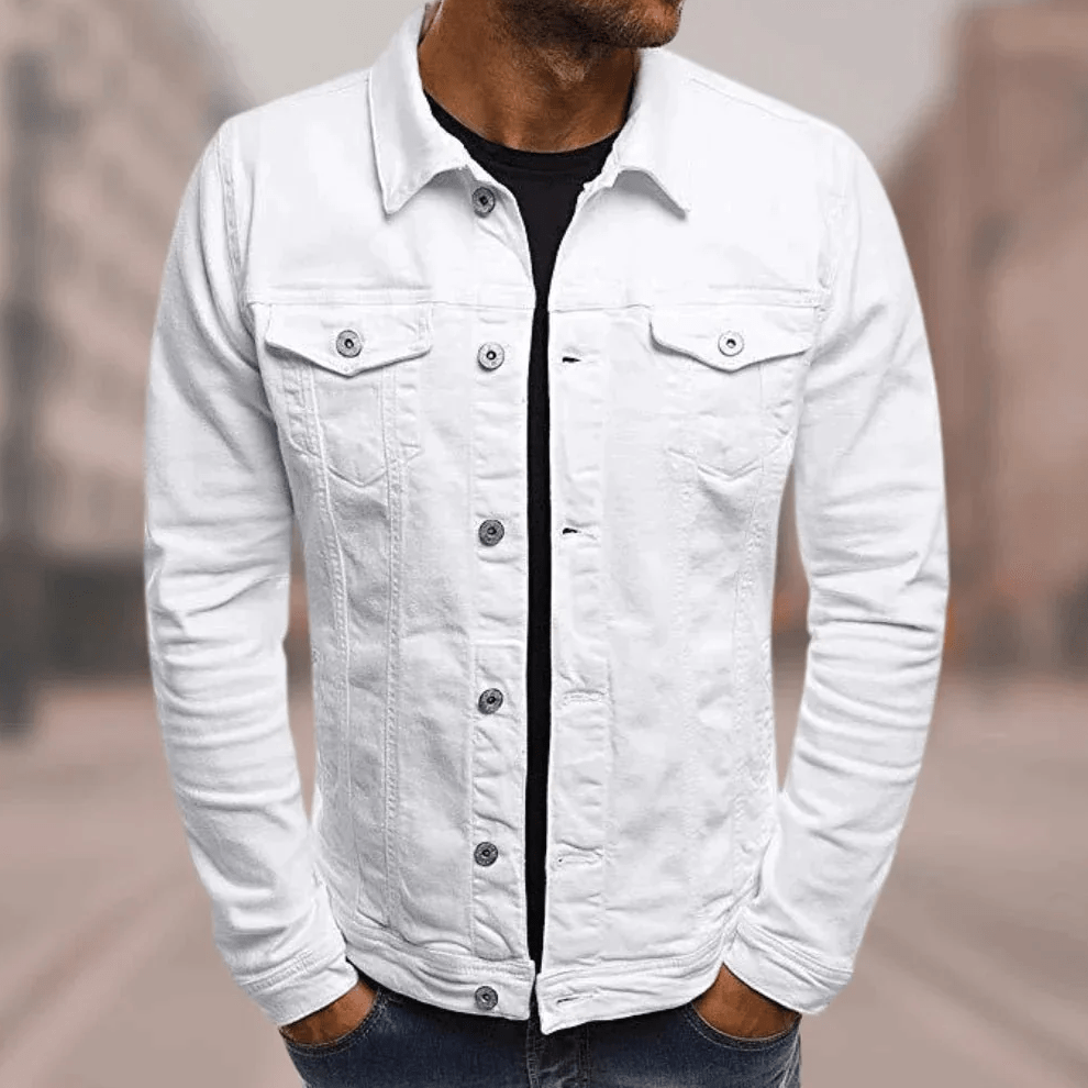 Herren-Streetwear-Jacke mit Knöpfen – Produktansicht 4