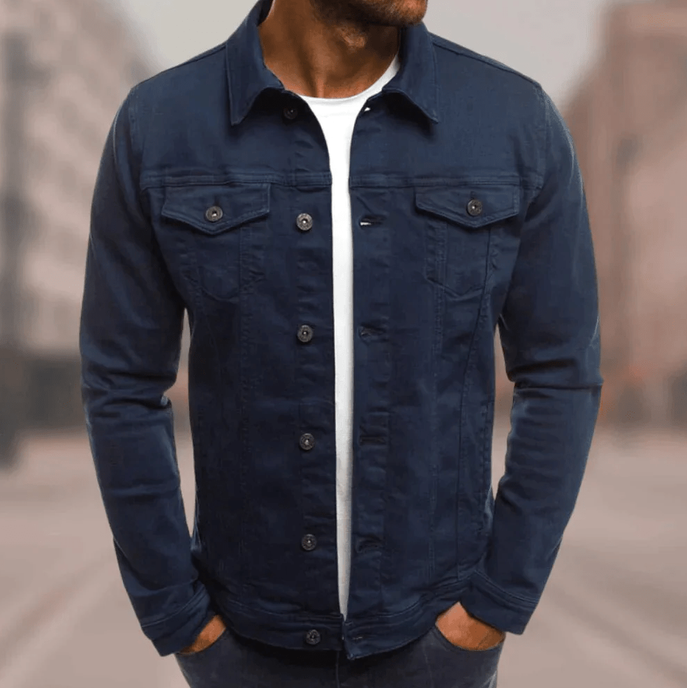 Herren-Streetwear-Jacke mit Knöpfen – Produktansicht 5