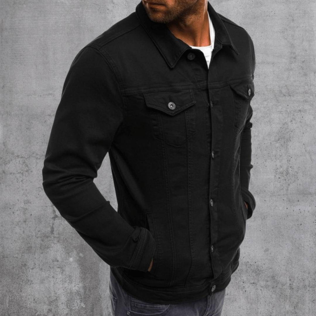 Herren-Streetwear-Jacke mit Knöpfen – Produktansicht 7