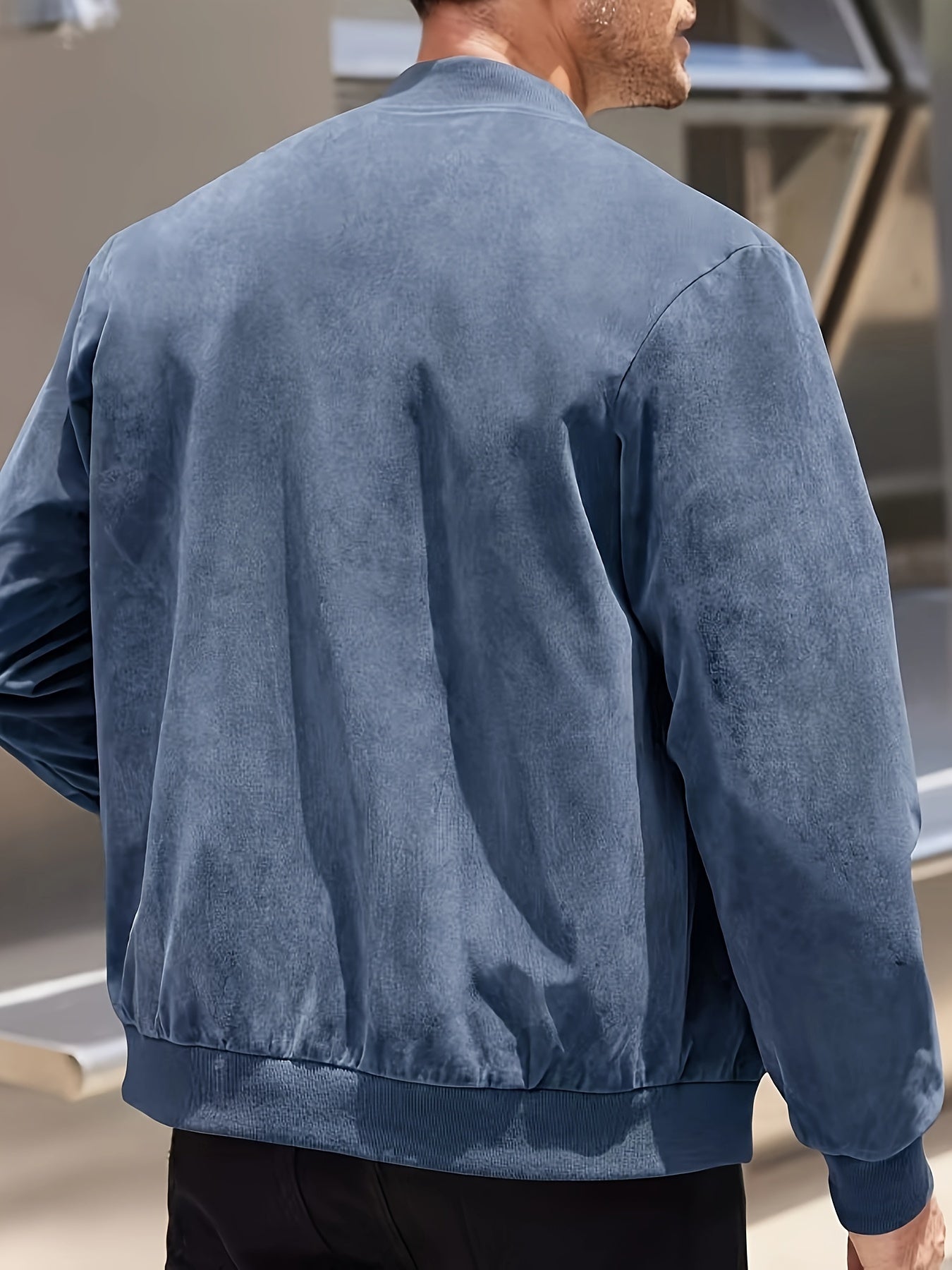 Dex | Herren-Zipperjacke in Wildleder-Optik – Produktansicht 2