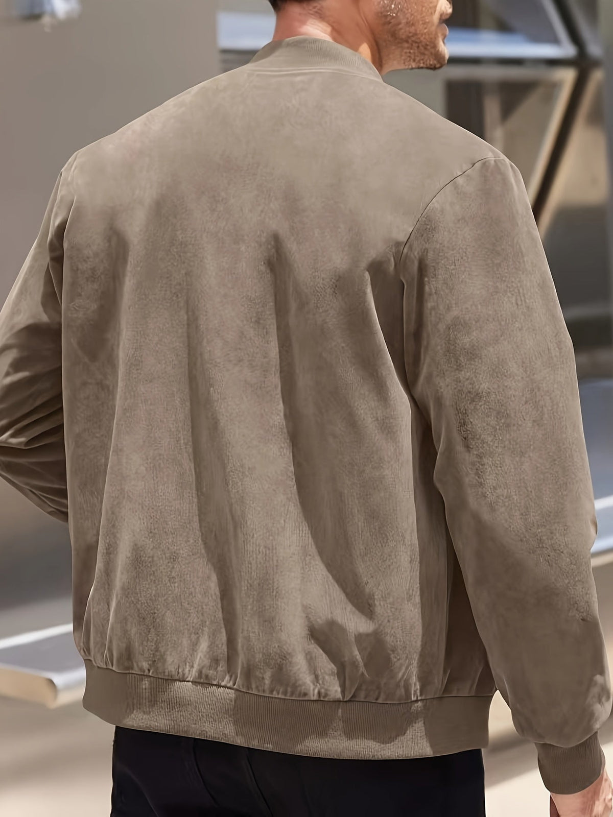 Dex | Herren-Zipperjacke in Wildleder-Optik – Produktansicht 4