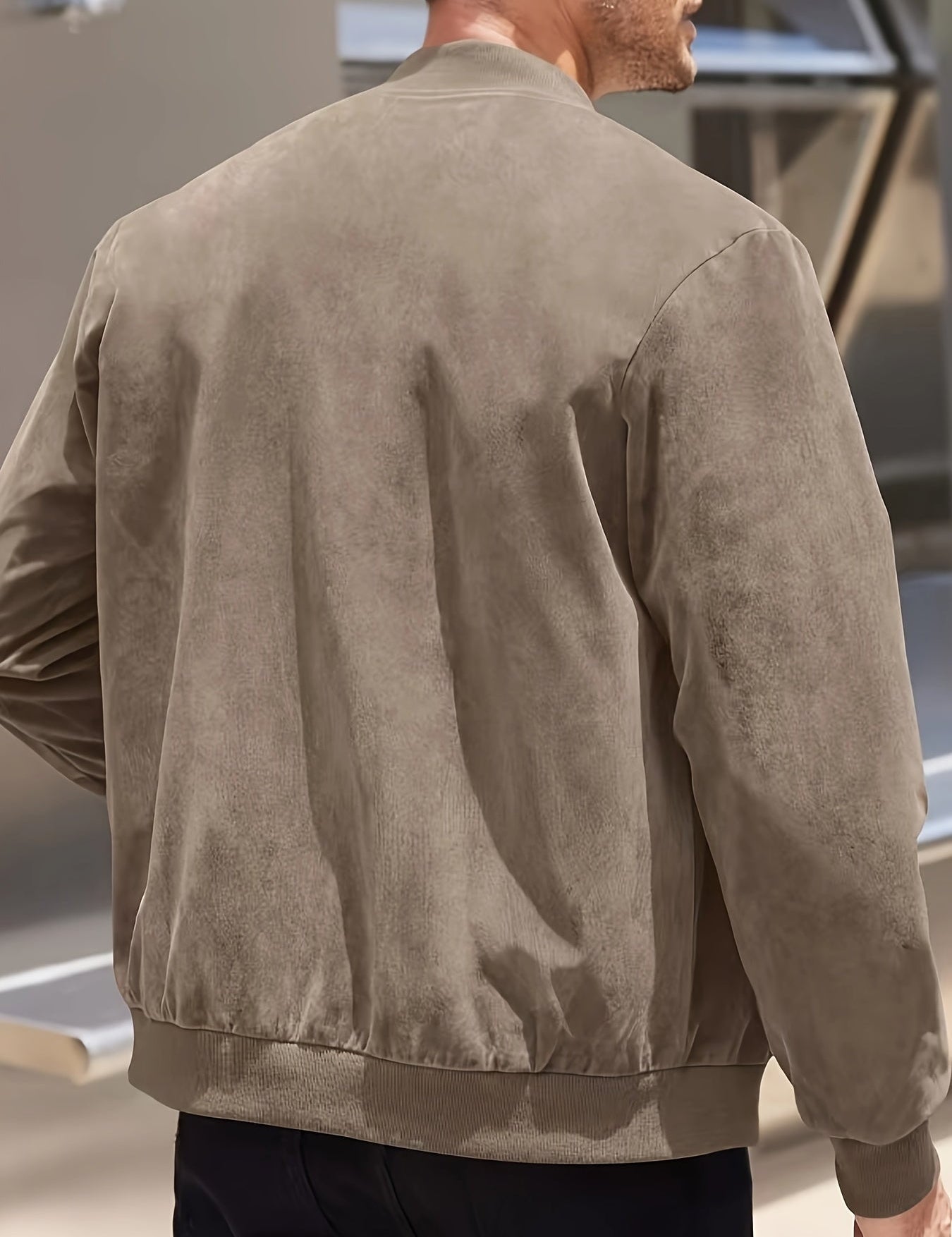 Dex | Herren-Zipperjacke in Wildleder-Optik – Produktansicht 4