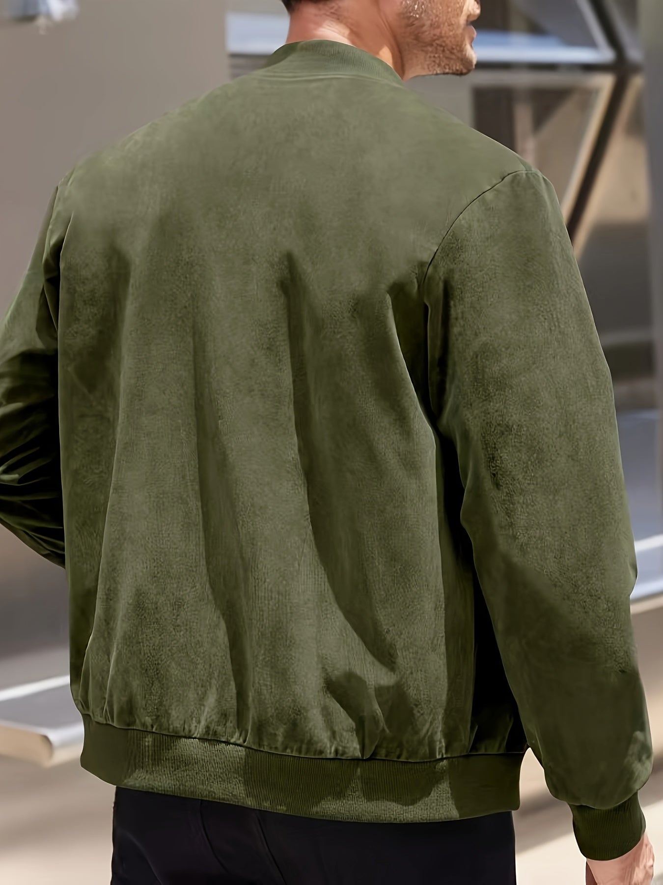 Dex | Herren-Zipperjacke in Wildleder-Optik – Produktansicht 8