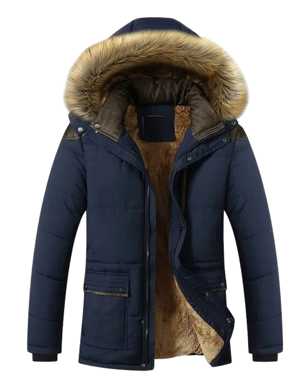 Elegante Winterjacke mit Fleece-Futter – Produktansicht 1