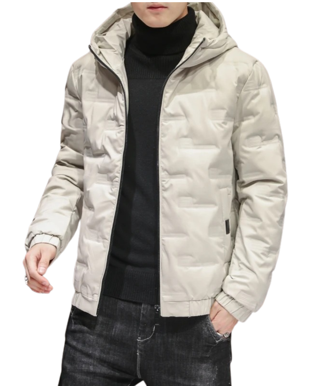 Elegante Herren-Pufferjacke – Produktansicht 1