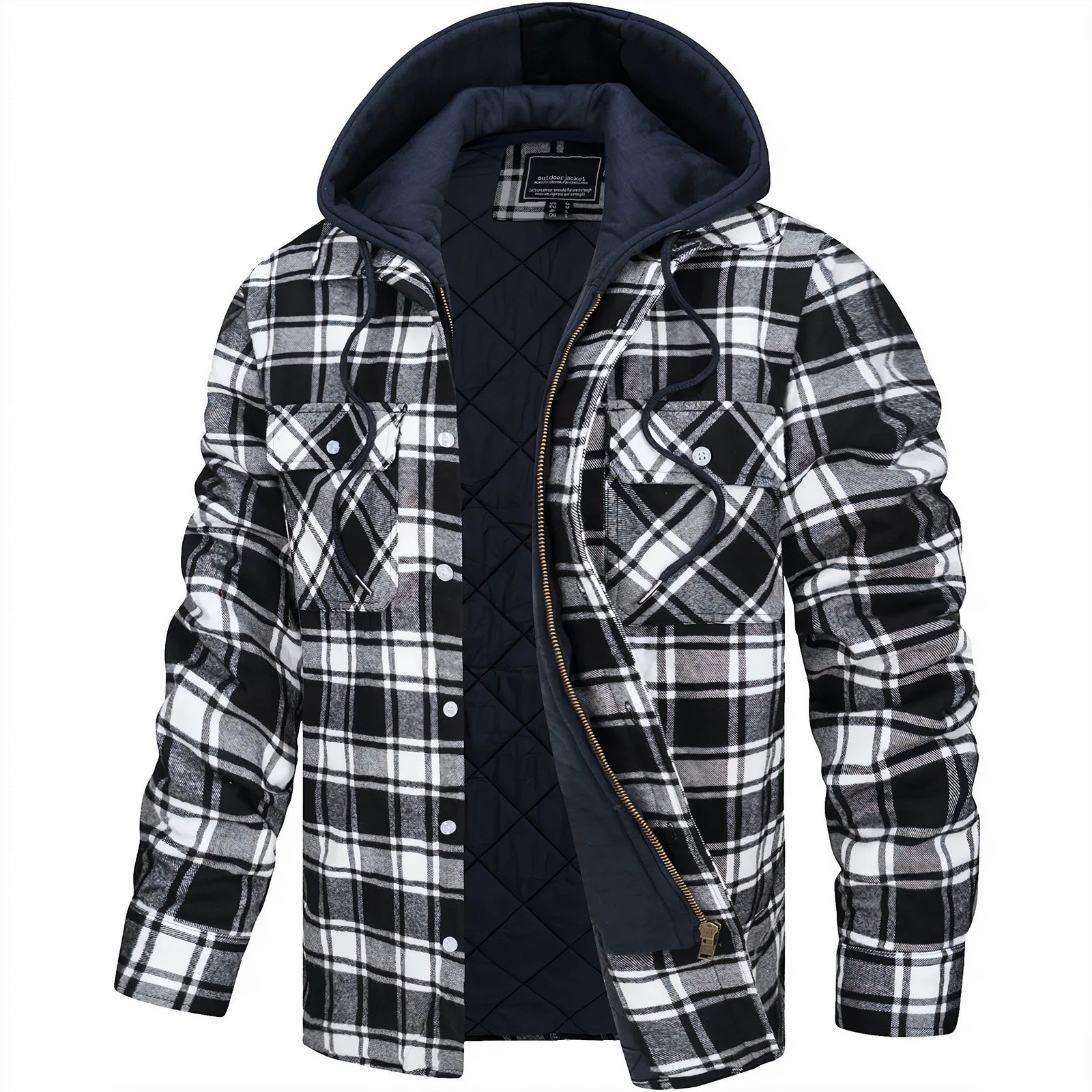 Giovanni | Karierte Jacke mit Reißverschluss - Produktbild 1