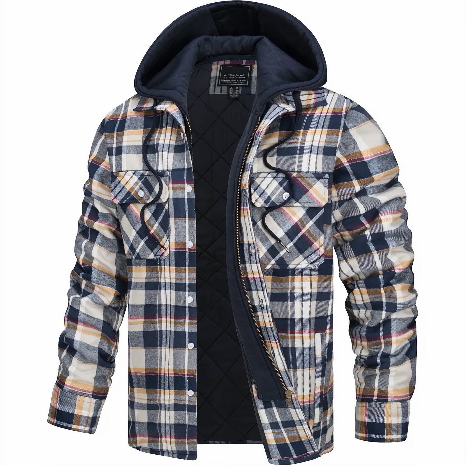 Giovanni | Karierte Jacke mit Reißverschluss - Produktbild 2