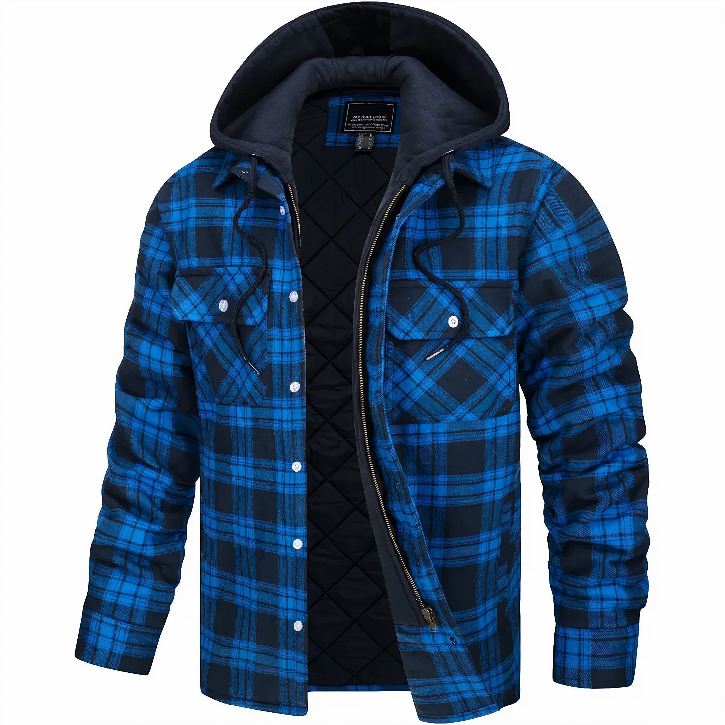 Giovanni | Karierte Jacke mit Reißverschluss - Produktbild 6