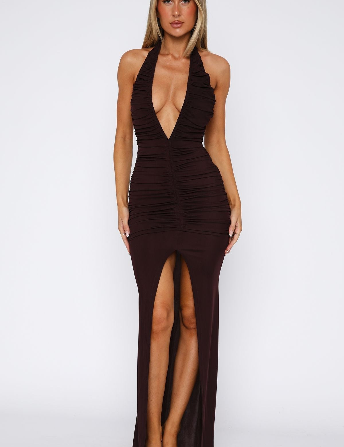 Georgiana | Maxi-Kleid mit Dekolleté