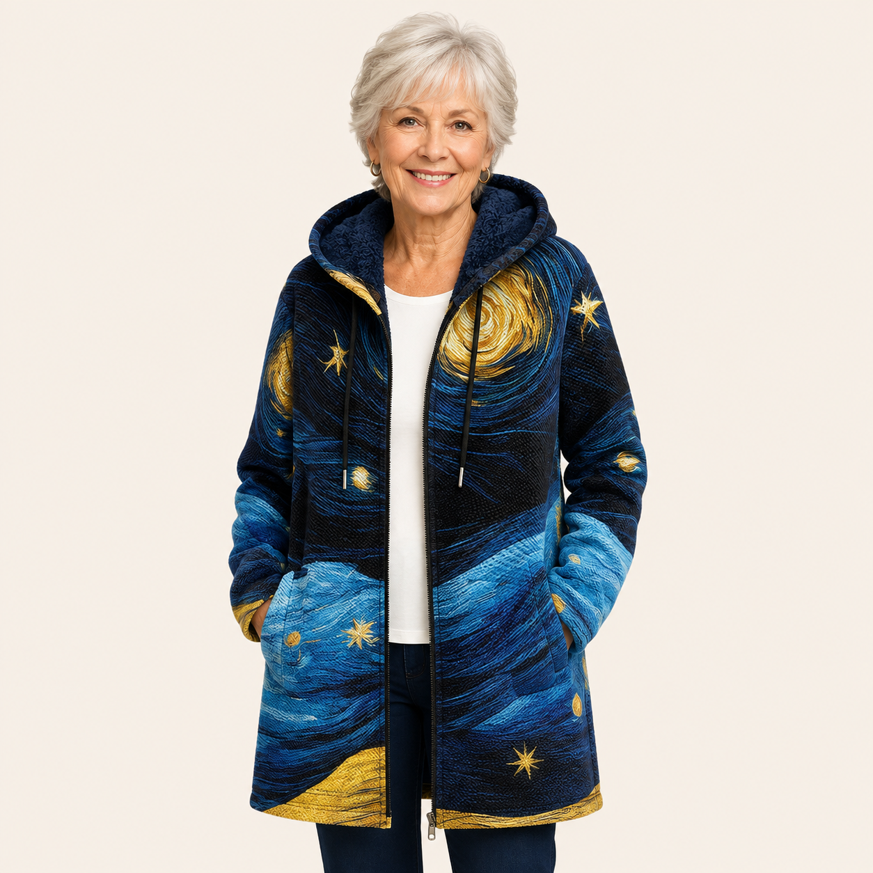 Waverley | Luxurious Cardigan mit künstlerisch Inspiration – uniforme Produktaufnahme