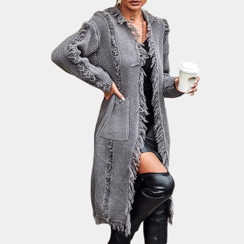 Adriana | Eleganter, vielseitiger Long-Cardigan